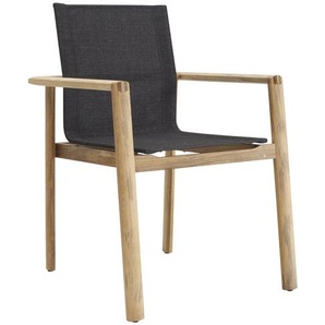 Solupri Stapelsessel Safari Teak  Softex | coal