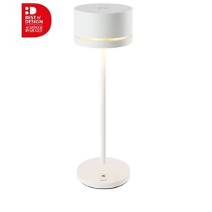 Sompex Leonardo Monza Akku- Tischleuchte   Weiß, Aluminium