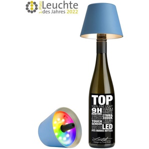 Sompex Leuchte &quot;TOP 2.0&quot; Akku LED  Flaschenaufsatz Blau