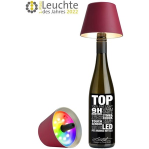Sompex Leuchte &quot;TOP 2.0&quot; Akku LED  Flaschenaufsatz Bordeaux
