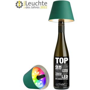 Sompex Leuchte &quot;TOP 2.0&quot; Akku LED  Flaschenaufsatz Grün