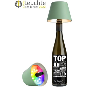 Sompex Leuchte &quot;TOP 2.0&quot; Akku LED  Flaschenaufsatz Olivgrün