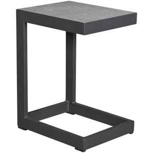SONDRINO Beistelltisch, Platte: Keramik Beton Optik, Gestelll: Aluminium anthrazit
