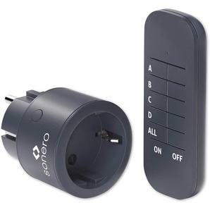 SONERO Funksteckdosen Set, 1 Sender, 1 Empfänger, anthrazit 51230+50131 anthraci