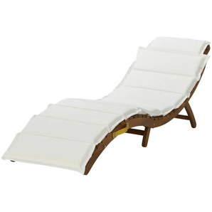Sonnenliege Cartagena - holzfarben - Materialmix - 54 cm - 62,5 cm | Möbel Kraft