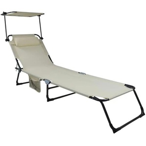 Sonnenliege   ¦ creme ¦ Maße (cm): B: 55 H: 24