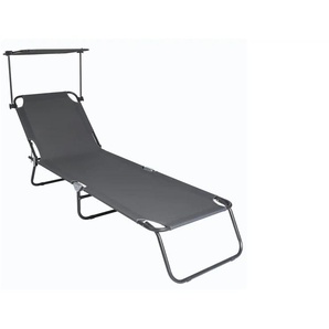 Sonnenliege   ¦ grau ¦ Maße (cm): B: 55 H: 24
