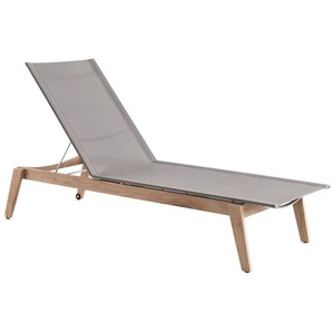 Sonnenliege Lugano Arco Arredi Gestell Teakholz braun, Designer Povl B. Eskildsen, 36-107x69 cm