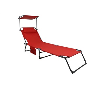 Sonnenliege - rot - Materialmix - 55 cm - 24 cm | Möbel Kraft