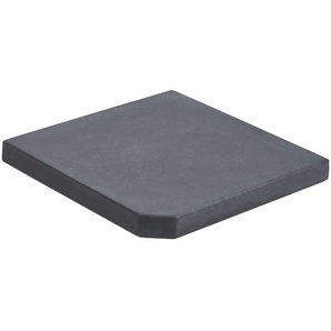 Sonnenschirm-Gewichtsplatte Schwarz Granit Quadratisch 25 kg