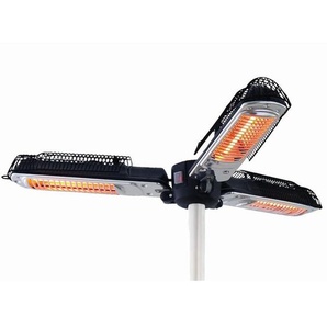 Sonnenschirm-Heizstrahler 2000 w Halogen Schwarz Silbern PH10 Sunred