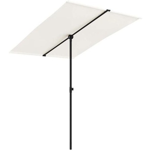 Sonnenschirm mit Aluminium-Mast 2x1,5 m Sandweiß vidaXL