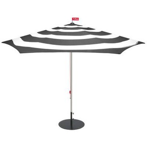 Sonnenschirm Stripesol metall textil grau / Ø 350 cm - Fatboy - Grau