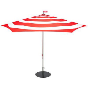 Sonnenschirm Stripesol metall textil rot / Ø 350 cm - Fatboy - Rot