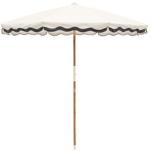 Sonnenschirm The Amalfi textil holz weiß / Ø 230 cm - - BUSINESS & PLEASURE - Weiß