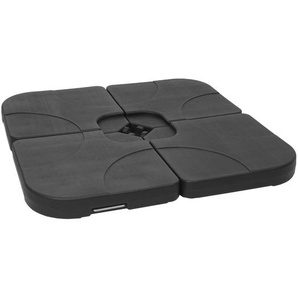 Sonnenschirmständer HWC-F78, Ampelschirmständer Marktschirmständer für Bodenkreuz, befüllbar 100kg