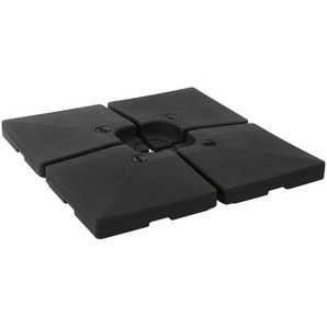 Sonnenschirmständer HWC-F79, Ampelschirmständer Marktschirmständer für Bodenkreuz, befüllbar 124kg