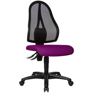 Sonstige Topstar Bürostuhl Open Point P, OP100 G03 Stoff lila, Gestell schwarz
