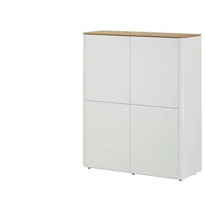 sound+vision Highboard Loona ¦ weiß ¦ Maße (cm): B: 120 H: 140 T: 43.0