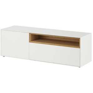 sound+vision Lowboard Alpha - weiß - Materialmix - 147 cm - 48 cm - cm 43,0 | Möbel Kraft