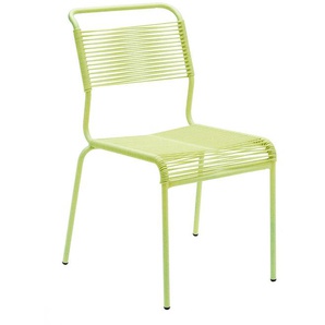 Spaghetti-Stuhl Säntis Schaffner AG hellgrün, Designer Schaffner, 85x56x60 cm