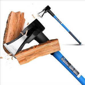 Bituxx - Spaltaxt Spaltbeil Axt Holzspalter 3700 g mit Fiberglasschaft für Garten Forst und Wald