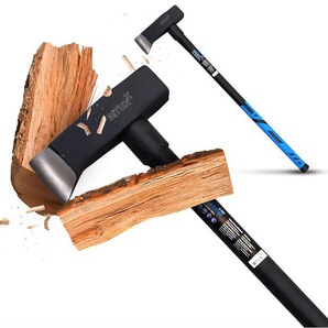 Bituxx - Spalthammer Spaltaxt Spaltbeil Axt Holzspalter 4kg mit Fiberglasschaft für Garten Forst und Wald