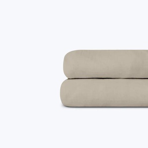Spannbettlaken aus Baumwollgaze 80 x 200 (cm) / Beige