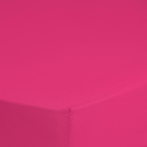 Spannbettlaken GOOD MORNING Jersey Spannbettlaken Bettlaken Gr. B/L: 180 cm x 200 cm (1 St.), Jersey, 25 cm, pink Spannbettlaken rundum elastisch