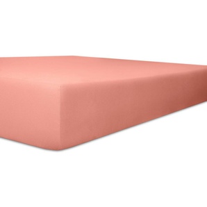 Spannbettlaken KNEER Easy-Stretch Bettlaken Gr. B/L: 180-200 cm x 200-220 cm (1 St.), Jersey-Elasthan, 30 cm, rosa (altrosa) Spannbettlaken Laken optimaler Sitz