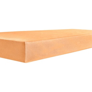 Spannbettlaken KNEER Exclusive-Stretch Laken Gr. B/L: 140-160 cm x 200-220 cm 1 St., Jersey-Elasthan, 40 cm, 140-160 x 200-220 cm, gelb (mango) Spannbettlaken optimaler Sitz