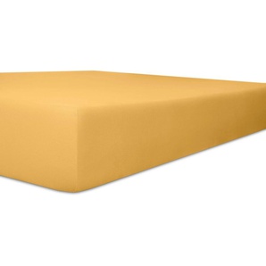 Spannbettlaken KNEER Exclusive-Stretch Laken Gr. B/L: 180-200 cm x 200-220 cm 1 St., Jersey-Elasthan, 40 cm, 180-200 x 200-220 cm, beige (sand) Spannbettlaken