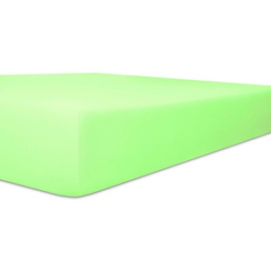 Spannbettlaken KNEER Exclusive-Stretch Laken Gr. B/L: 180-200 cm x 200-220 cm 1 St., Jersey-Elasthan, 40 cm, 180-200 x 200-220 cm, grün (minze) Spannbettlaken optimaler Sitz