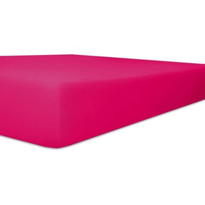 Spannbettlaken KNEER Exclusive-Stretch Laken Gr. B/L: 180-200 cm x 200-220 cm 1 St., Jersey-Elasthan, 40 cm, 180-200 x 200-220 cm, pink (fuchsia) Spannbettlaken optimaler Sitz