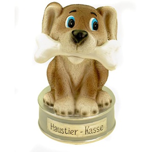 Spardose Haustierkasse für Tierarztbesuch oder den neuen Hund 17 cm Polyresin Sparschwein