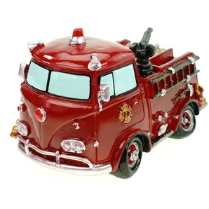 Spardose Nostalgie Feuerwehrauto 19 cm Figur Sparschwein Feuer Feuerwehr