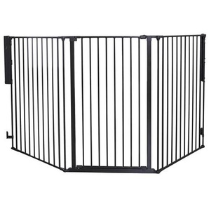 SPD Pet Flex L Extra Tall Dog Gate Black 146-223 cm