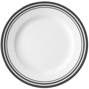 Speiseteller FINK Moments Gr. 27 cm, grau (grau, weiß) Speiseteller