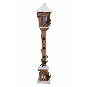 Spetebo - Laterne aus Holz mit 15 warm weissen led - 81 cm