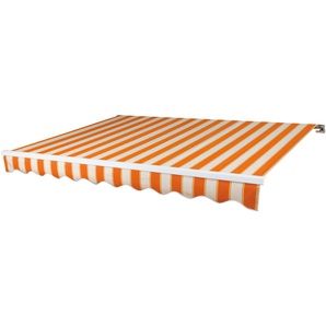 Gelenkarmmarkise SPETTMANN BASIS Markisen Gr. 400 cm, 300 cm, orange (orange, natur) Gelenkarm-Markisen Markisen BreiteAusfall: 400300 cm
