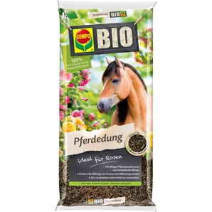 Spezialdünger COMPO COMPO BIO Düngemittel Gr. 12000 g, bunt Dünger Pferdedung für Rosen, 12 kg