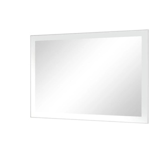 Spiegel 120 x 77 cm Duna ¦ weiß ¦ Glas,Aluminium,Holzwerkstoff ¦ Maße (cm): B: 120 H: 77 T: 3.0