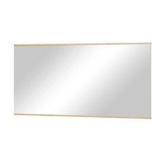 Spiegel 123 x 61 cm Longo ¦ holzfarben ¦ Glas,Aluminium,Holzwerkstoff,Massivholz ¦ Maße (cm): B: 123 H: 61 T: 2.5