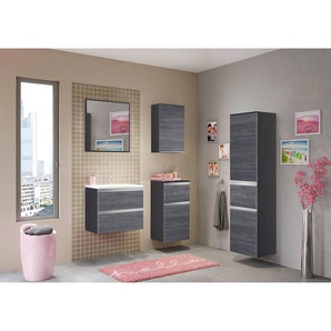 Spiegel 60 x 64 x 2cm Grau/Rauchsilber Spanplatte, beschichtet 60 x 64 x 2cm mit Beleuchtung