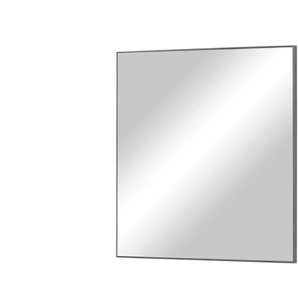 Spiegel 71 7 x 75 cm Kira ¦ grau ¦ Glas,Aluminium,Holzwerkstoff ¦ Maße (cm): B: 71,7 H: 75 T: 2.3
