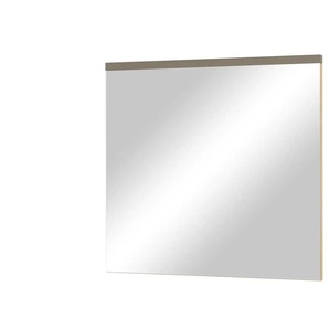 Spiegel 80 6 x 75 2 cm - grau - Glas,Aluminium,Holzwerkstoff - 80,6 cm - 75,2 cm - cm 2,5 | Möbel Kraft
