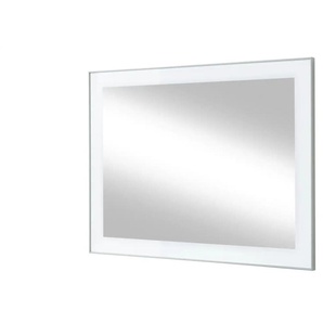 Spiegel 80 x 60 cm Duna ¦ weiß ¦ Glas,Aluminium,Holzwerkstoff ¦ Maße (cm): B: 80 H: 60 T: 3.0