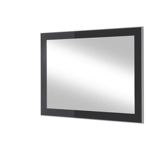 Spiegel 80 x 60 cm - grau - Glas,Aluminium,Holzwerkstoff - 80 cm - 60 cm - cm 3,0 | Möbel Kraft