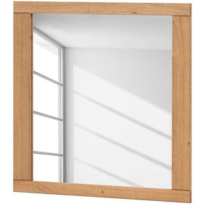 Spiegel 80 x 80 x 2cm Braun Rahmen: Massivholz Eiche, geölt 80 x 80 x 2cm