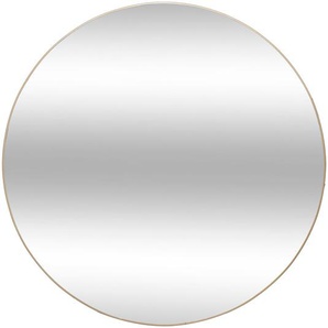 Spiegel Alice Holz   Metall, gold, D.110 cm